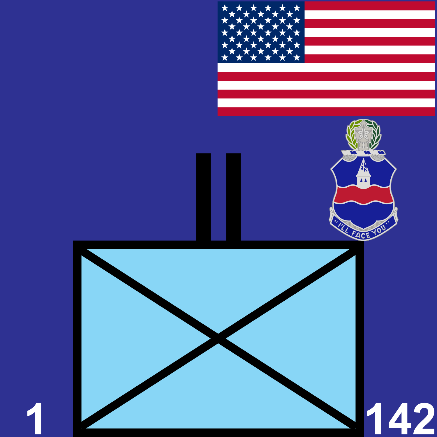 1st Battalion, 142nd Infantry Regiment icon